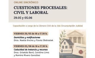 29-05 y05-06, Curso ONLINE para el personal judicial 