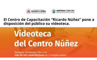 Videoteca ofrecida por el Centro de Capacitación "Ricardo Nuñez"