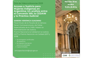 29-10-2025 - La Oficina de Género y la Escuela de Capacitación Judicial Invitan
